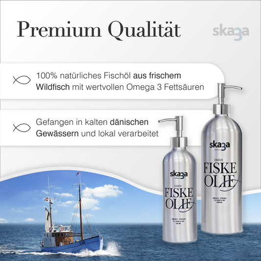Skaga Fischöl 500ml und 1 Liter