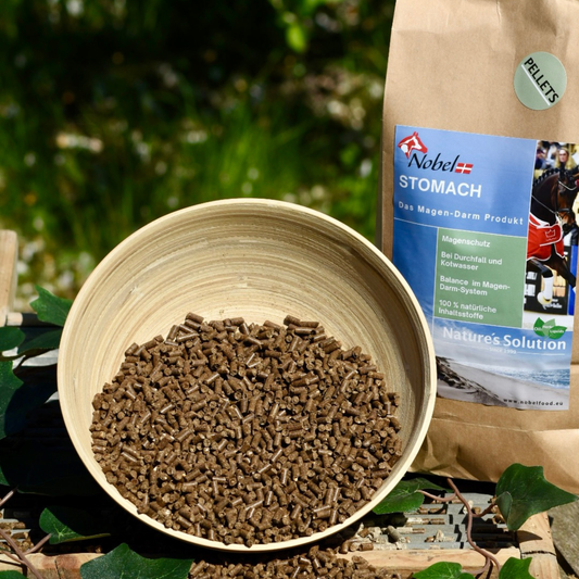 Nobel STOMACH PELLET – natürlich im Gleichgewicht. Für Magen, Darm & ein gutes Bauchgefühl.